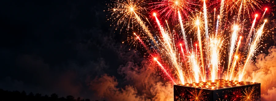 Feuerwerksbatterien ab 50 Schuss Feuerwerksbatterie mit Funken und Feuerwerk