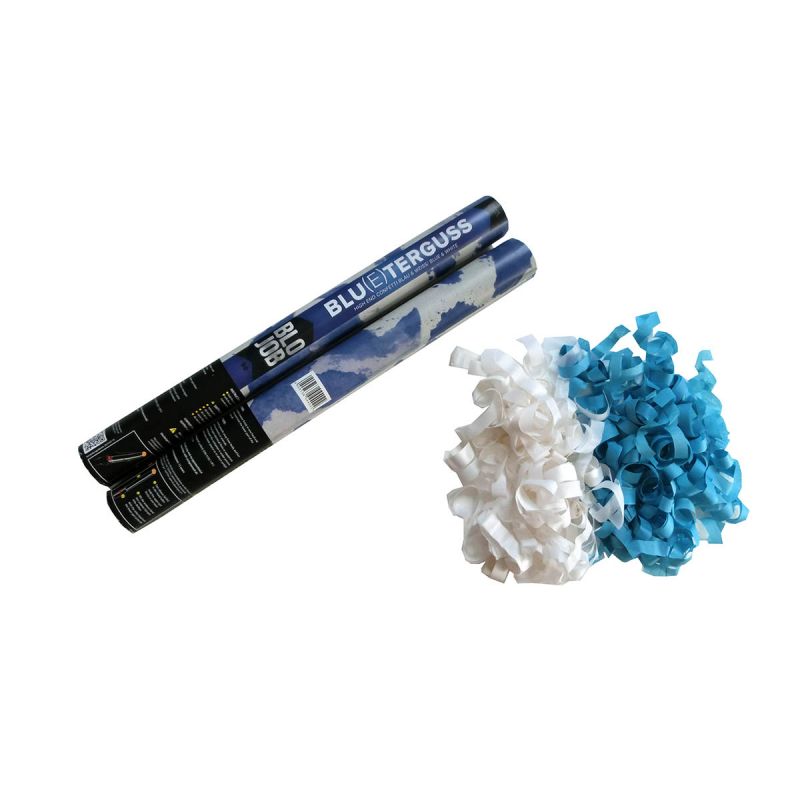 Blu(e)terguss 50cm Papierflitter blau-weiß kaufen
