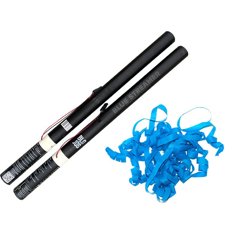 Blue Streamer 80cm elektrisch (Black Label) Papierstreamer blau kaufen