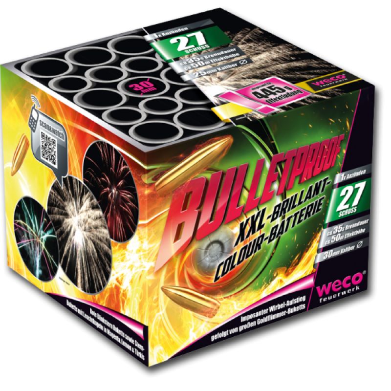 Bulletproof 27-Schuss-Feuerwerk-Batterie kaufen