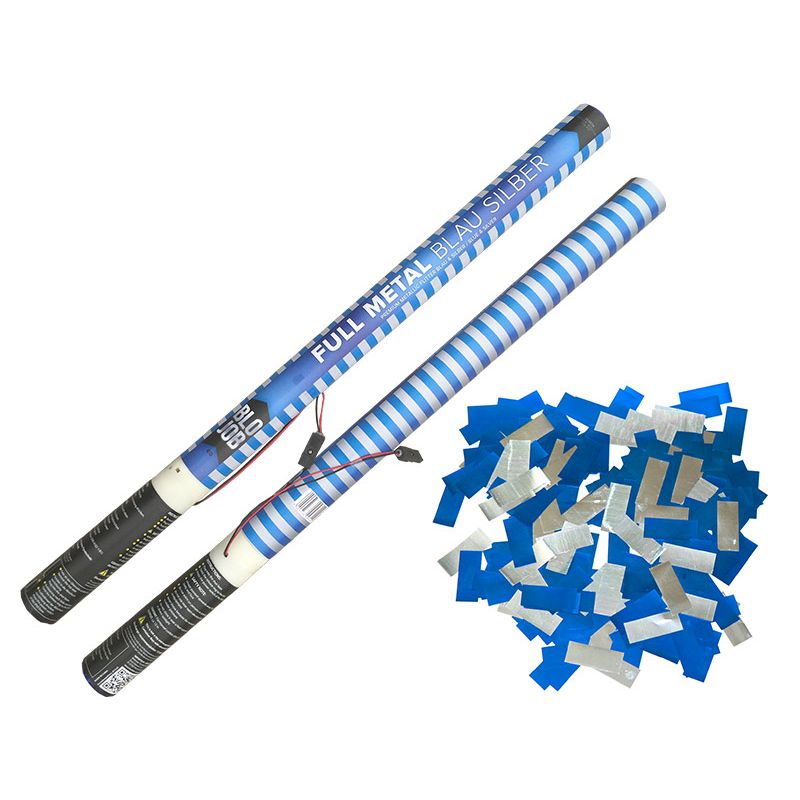 Full Metal blau-silber 80cm elektrisch Metallicflitter kaufen