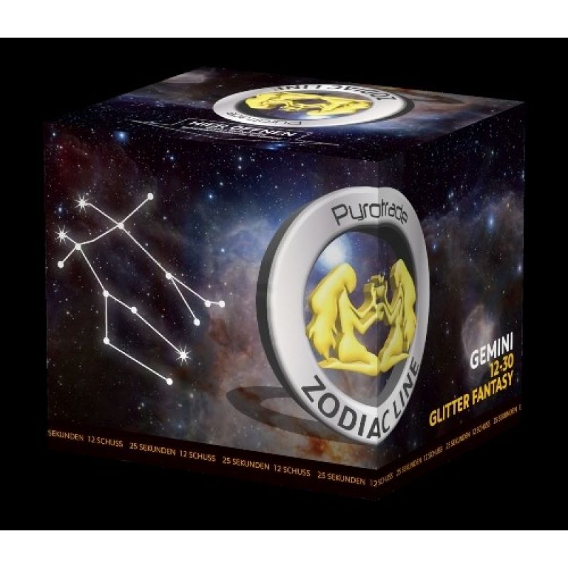 Glitter Fantasy-Gemini-Zodiac Line 12-Schuss-Feuerwerk-Batterie kaufen