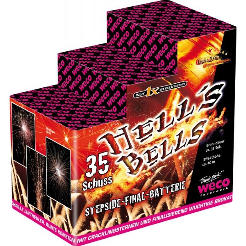 Hells Bells 35-Schuss-Feuerwerk-Batterie kaufen