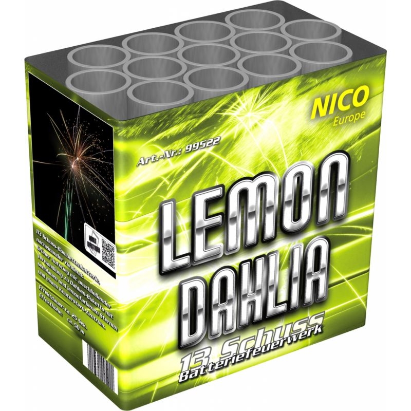 Lemon Dahlia 13-Schuss-Feuerwerk-Batterie kaufen