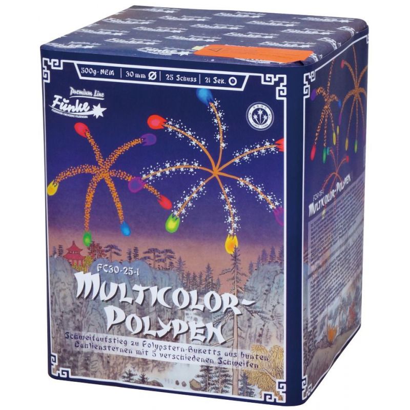 Multicolor Polypen 25-Schuss-Feuerwerk-Batterie kaufen