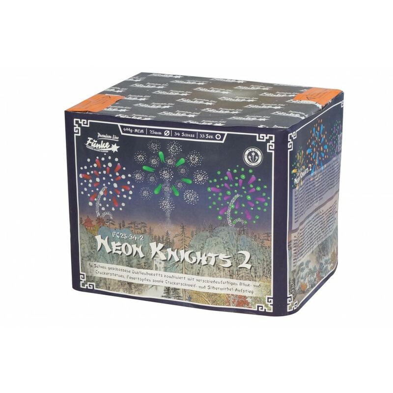 Neon Knights 2 34-Schuss-Feuerwerk-Batterie kaufen