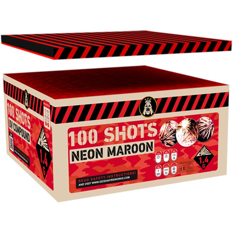 Neon Maroon 100-Schuss-Feuerwerkverbund kaufen