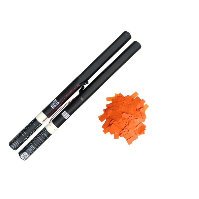 Orange Utan 80 cm elektrisch (Black Label) Papierflitter orange kaufen