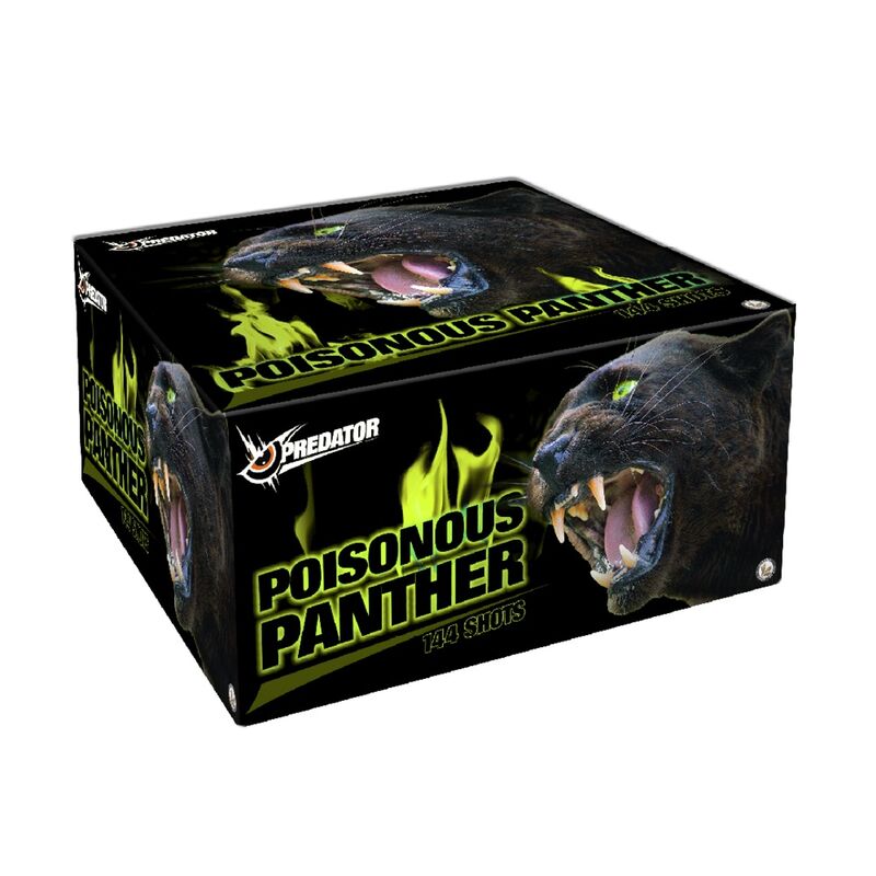 Poisonous Panther 144-Schuss-Feuerwerkverbund