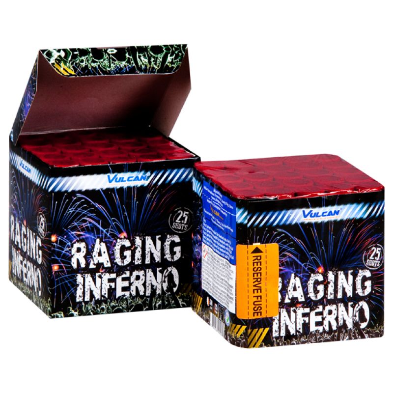 Raging Inferno 25-Schuss-Feuerwerk-Batterie