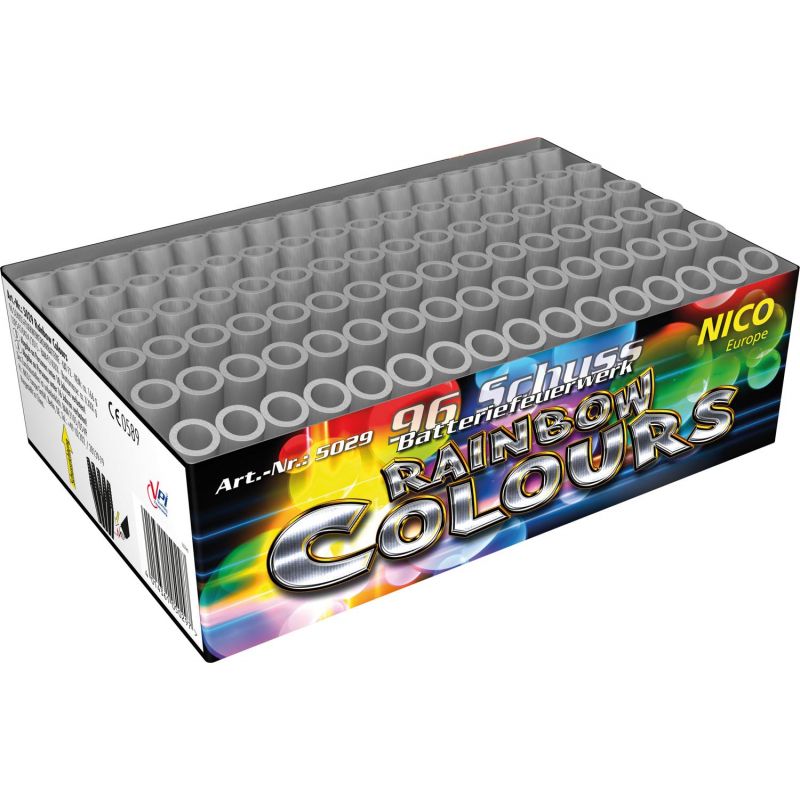 Rainbow Colours 96-Schuss-Feuerwerk-Batterie kaufen