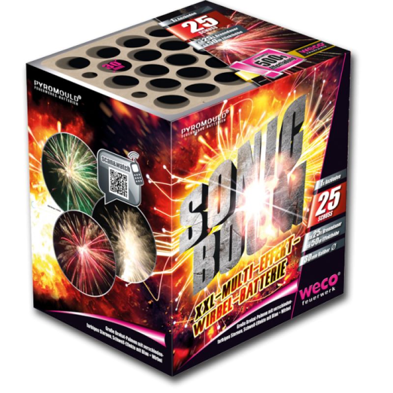 Sonic Boom 25-Schuss-Feuerwerkbatterie kaufen