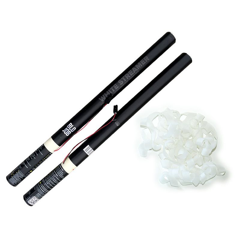 White Streamer 80cm elektrisch (Black Label) Papierstreamer weiß kaufen